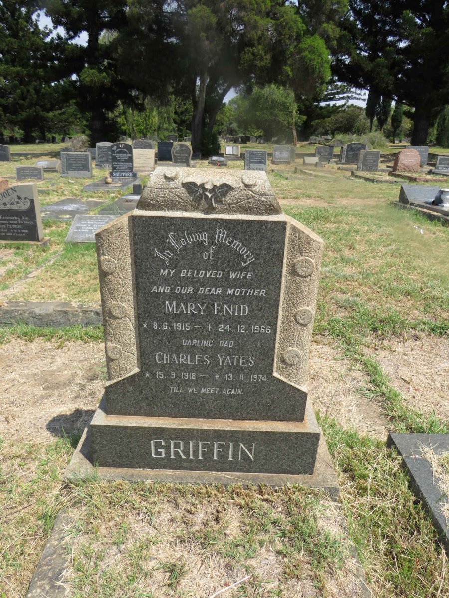 GRIFFIN Charles Yates 1918-1974 & Mary Enid 1915-1966