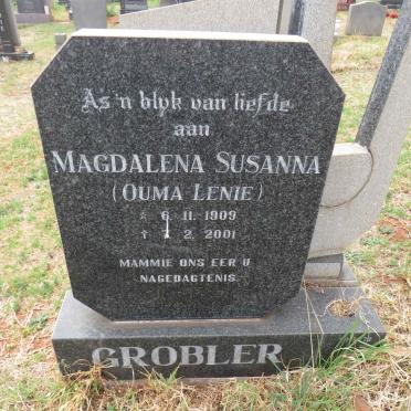 GROBLER Magdalena Susanna 1909-2001
