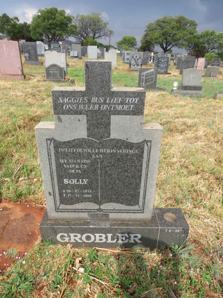 GROBLER Solly 1935-2000