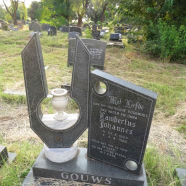 GOUWS Lambertus Johannes 1929-1986