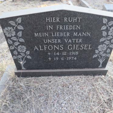 GIESEL Alfons 1918-1974