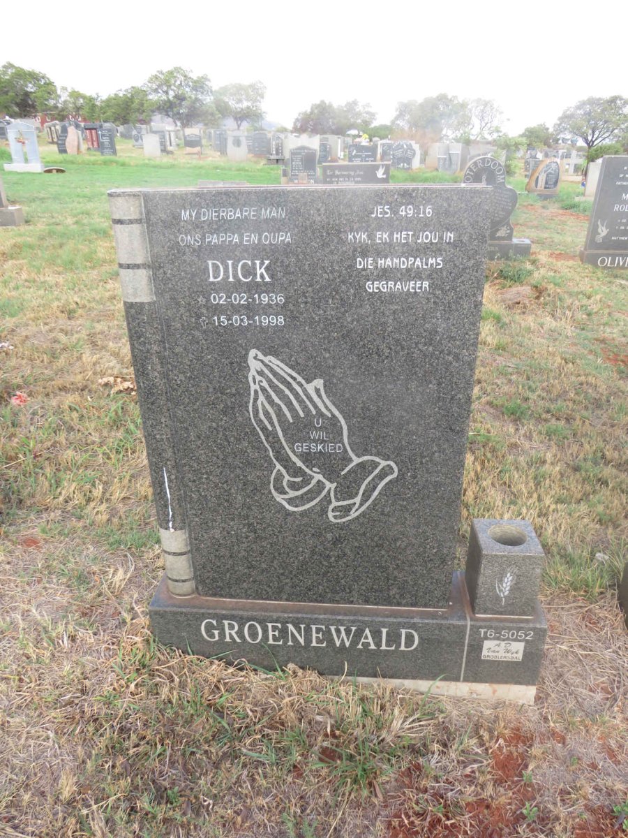 GROENEWALD Dick 1936-1998
