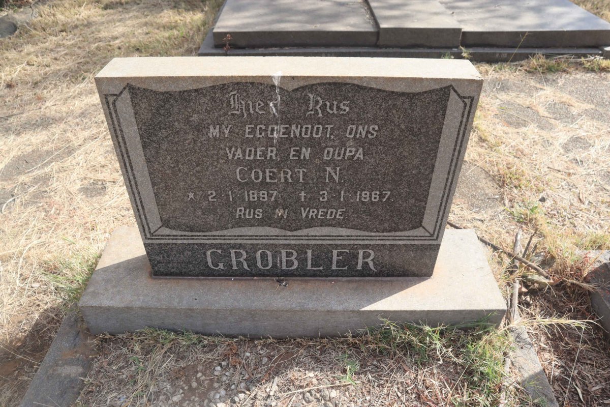 GROBLER Coert N. 1897-1967