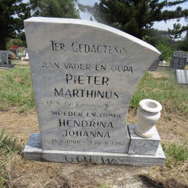 GOUWS Pieter Marthinus 1910-1995 & Hendrina Johanna 1906-1984
