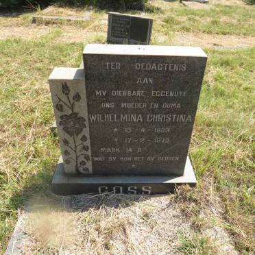 GOSS Wilhelmina Christina 1903-1970