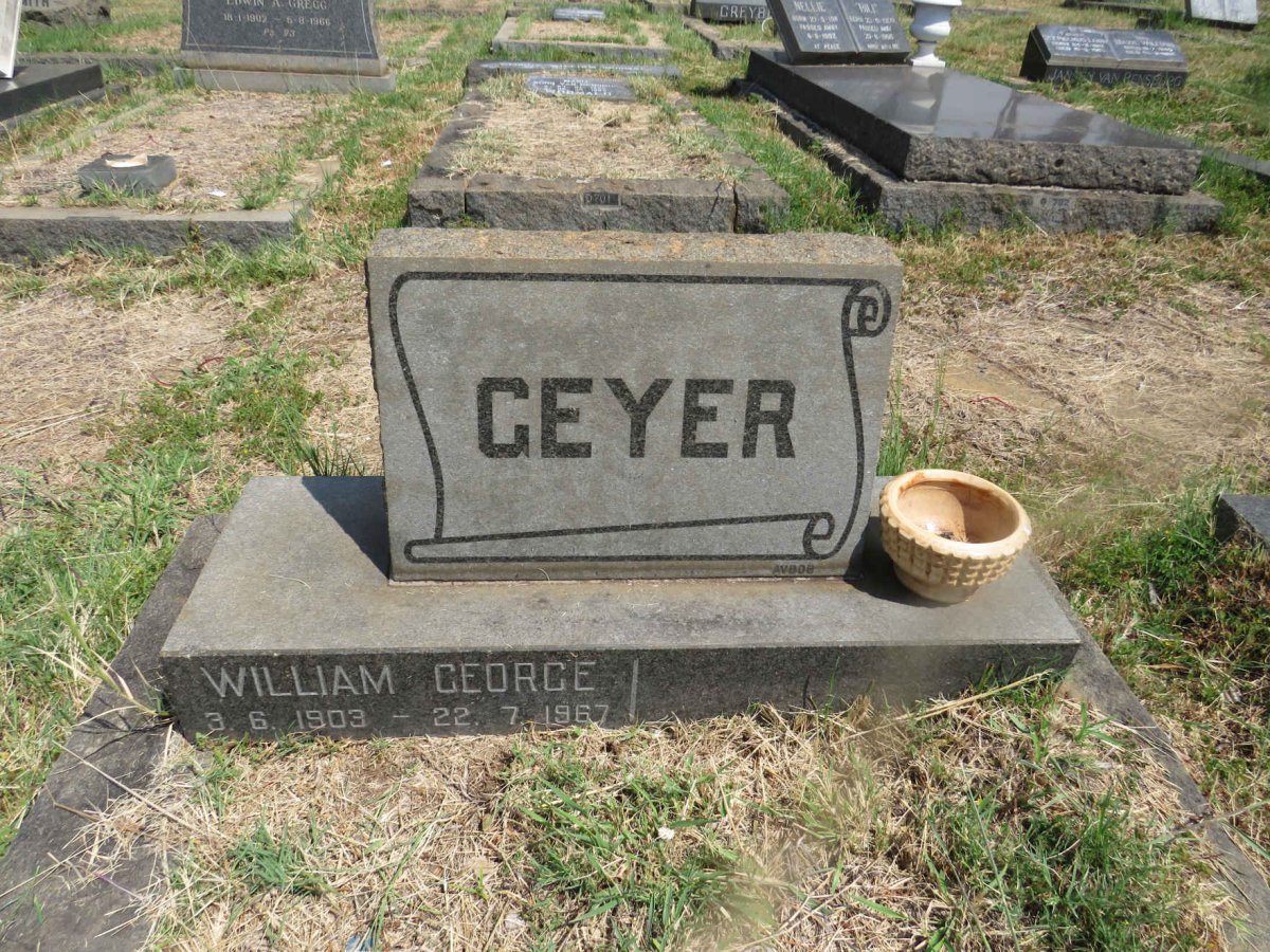 GEYER William George 1903-1967