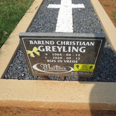 GREYLING Barend Christiaan 1964-2020
