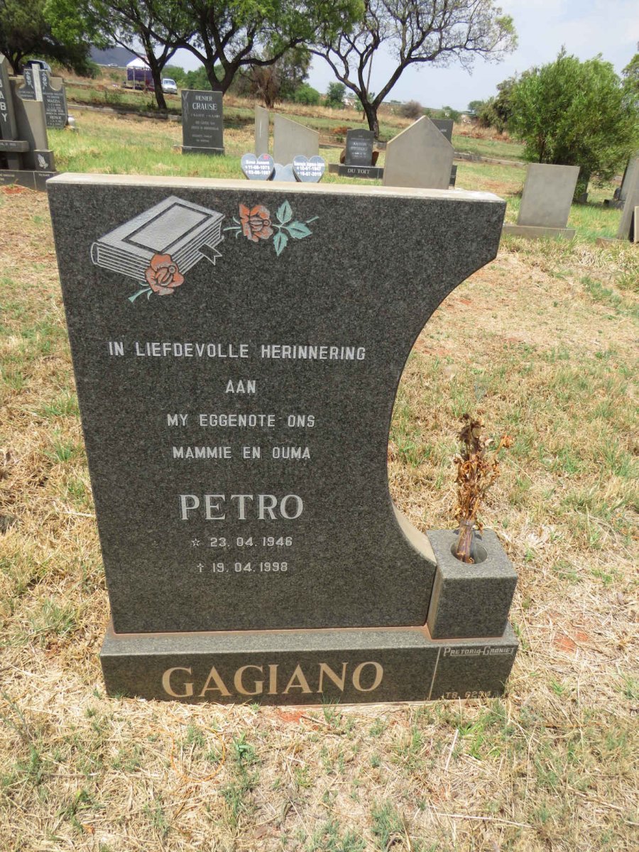 GAGIANO Petro 1946-1998
