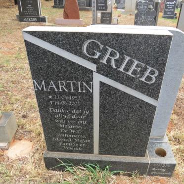 GRIEB Martin 1953-2002