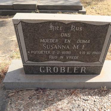 GROBLER Susanna M.E. nee POTGIETER 1898-1980