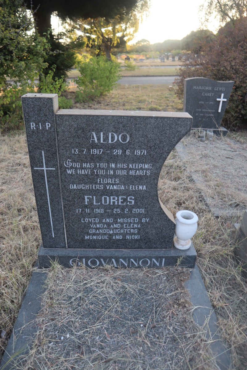 GIOVANNONI Aldo 1917-1971 & Flores 1918-2001
