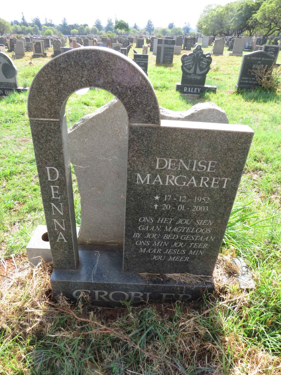 GROBLER Denise Margaret 1952-2003