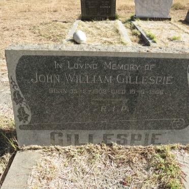GILLESPIE John William 1902-1966