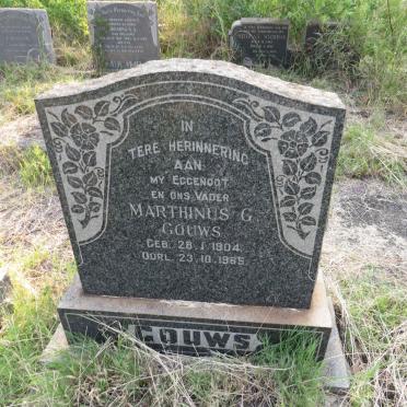 GOUWS Marthinus G. 1904-1965