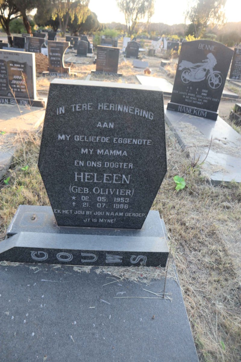 GOUWS Heleen nee OLIVIER 1953-1986