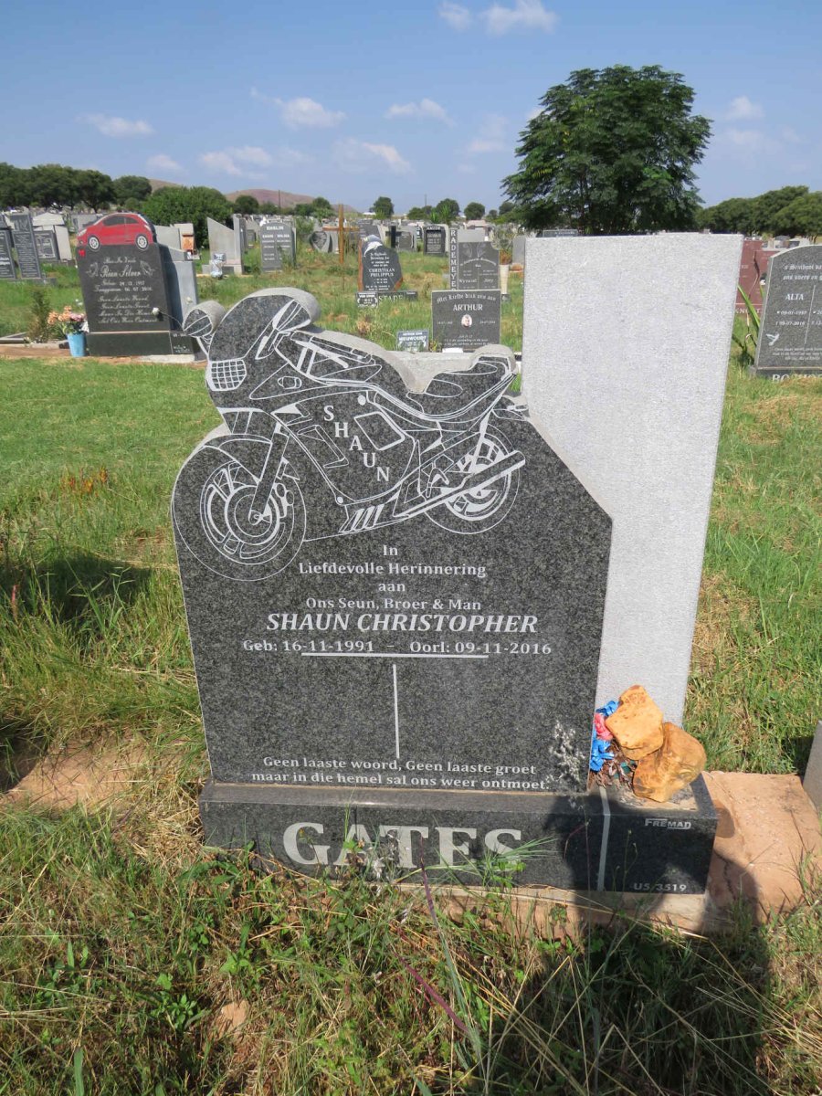 GATES Shaun Christopher 1991-2016