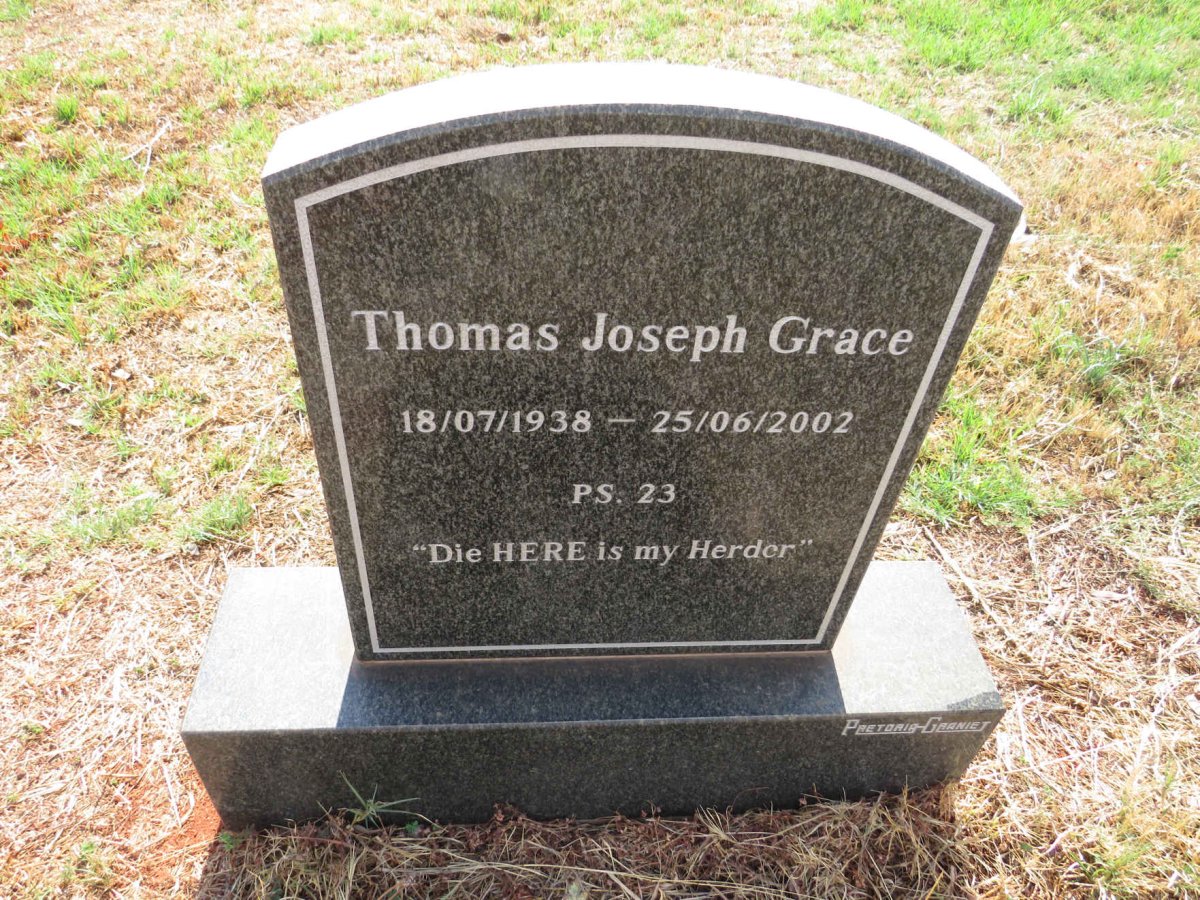 GRACE Thomas Joseph 1938-2002