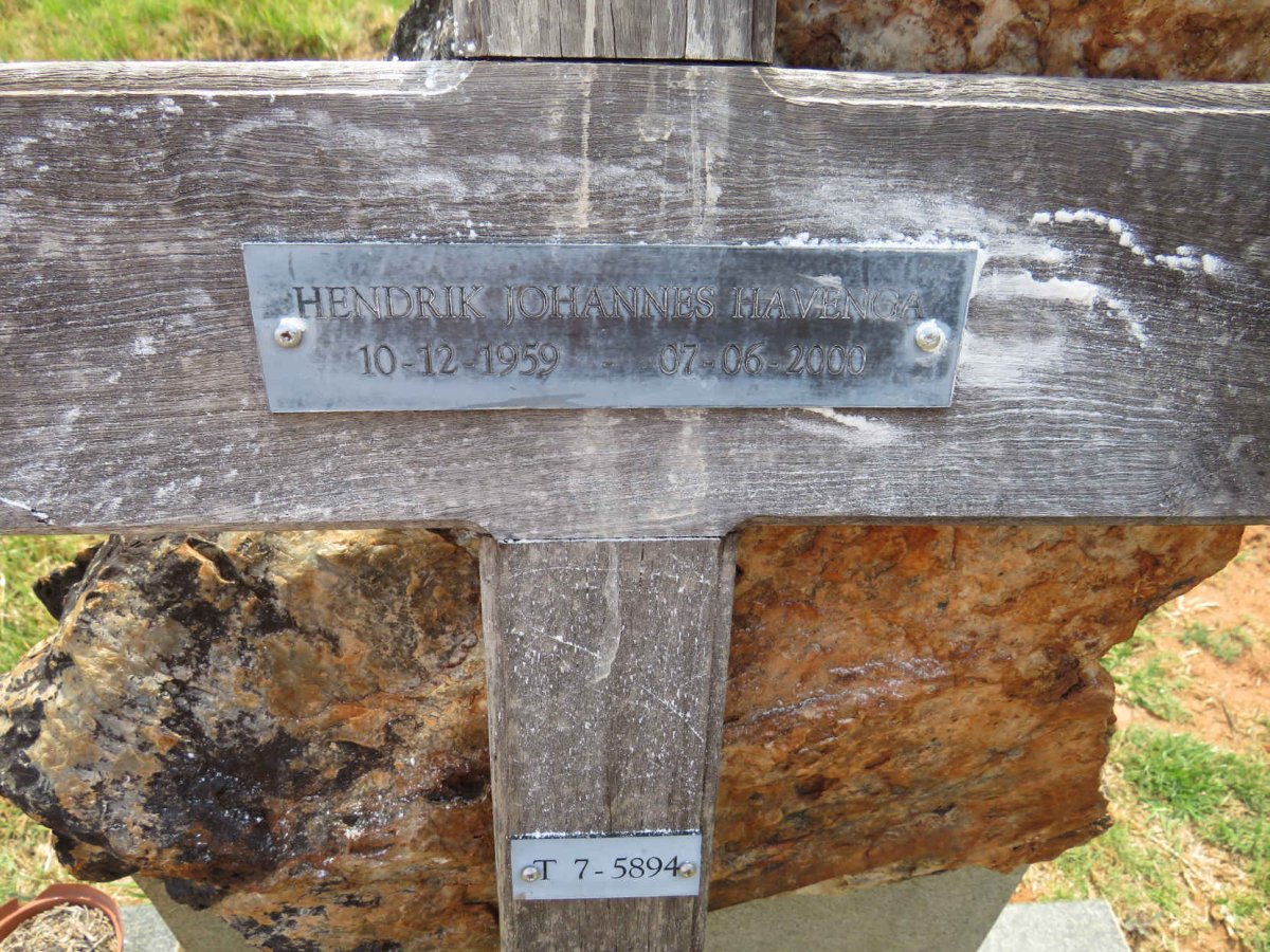 HAVENGA Hendrik Johannes 1959-2000 