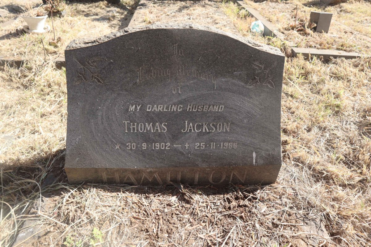 HAMILTON Thomas Jackson 1902-1966