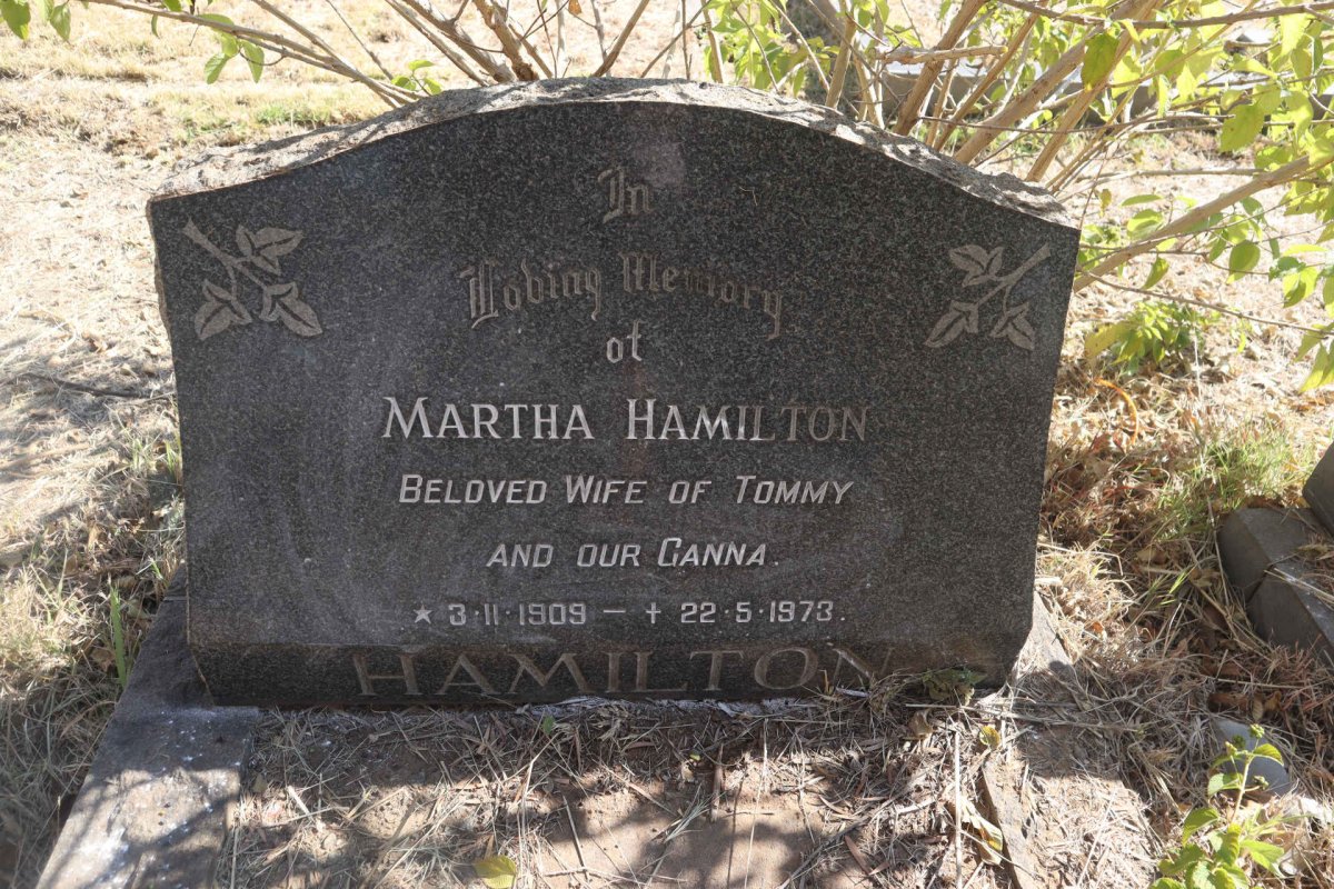 HAMILTON Martha 1909-1973