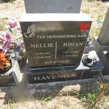 HAVENGA Johan 1946-2014 & Nellie 1947-2008