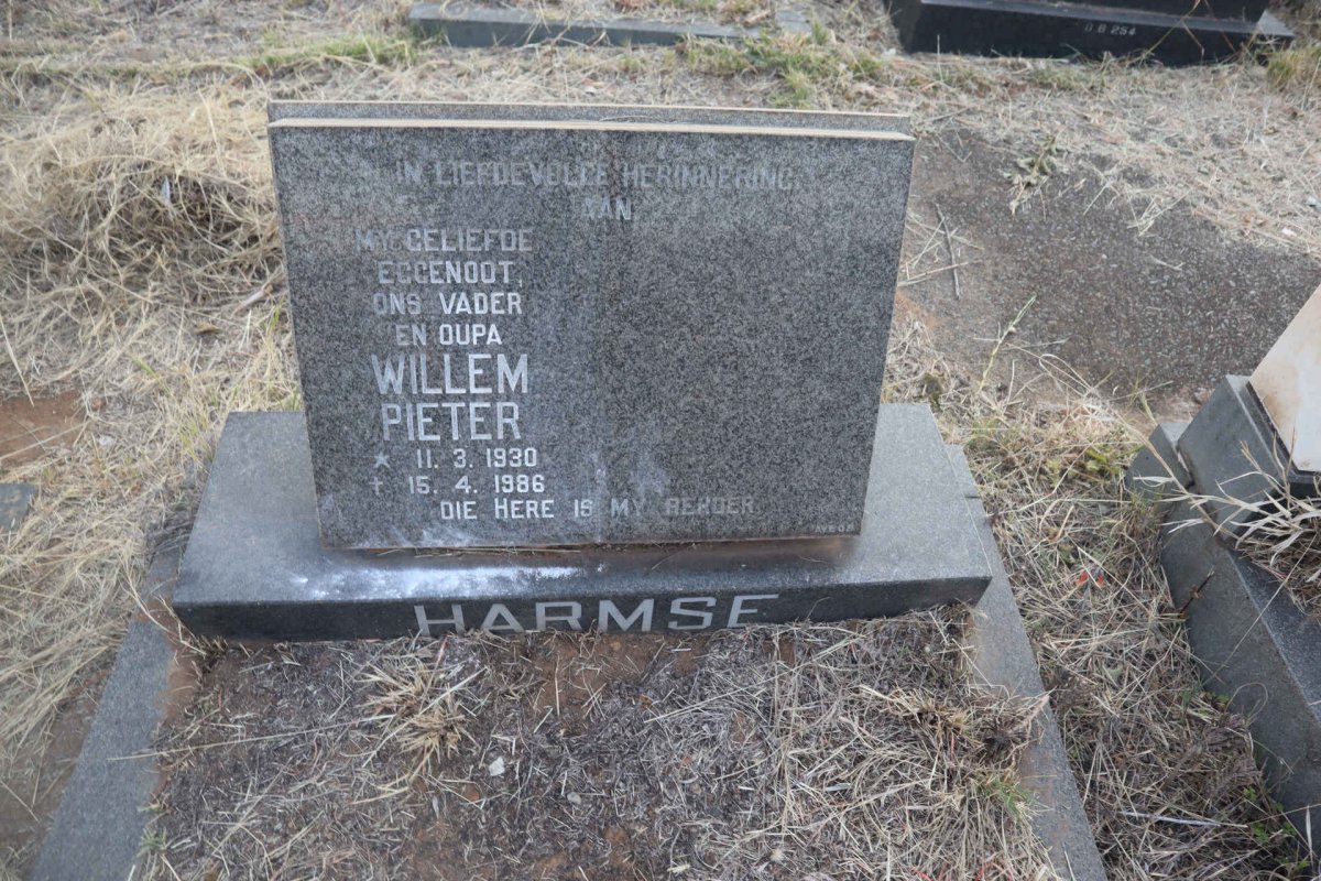 HARMSE Willem Pieter 1930-1986