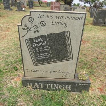 HATTINGH Izak Daniel 1930-1999