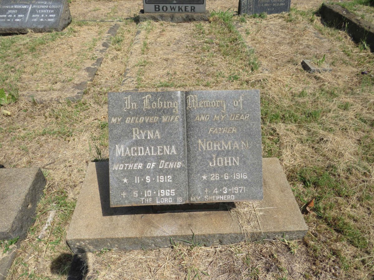 HANDS Norman John 1916-1971 & Ryna Magdalena 1912-1965 _2