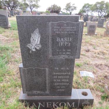 HANEKOM F.P. 1929-2000