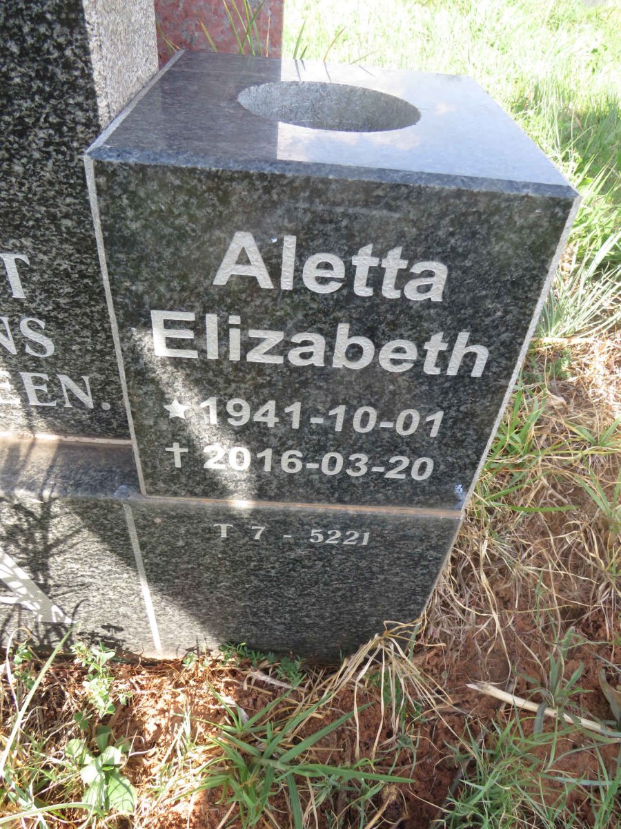 HAVENGA Jacobus Francois 1924-2003 :: HAVENGA Aletta Elizabeth 1941-2016_2