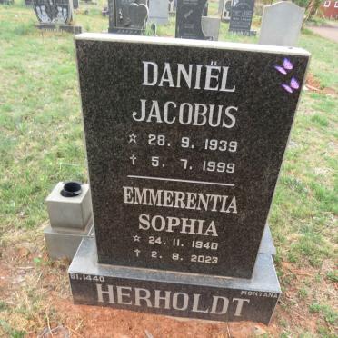 HEROLDT Daniel Jacobus 1939-1999 & Emmerentia Sophia 1940-2023