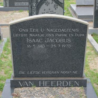 HEERDEN Isaac Jacobus, van 1913-1973