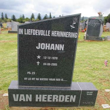 HEERDEN Johan, van 1970-2005