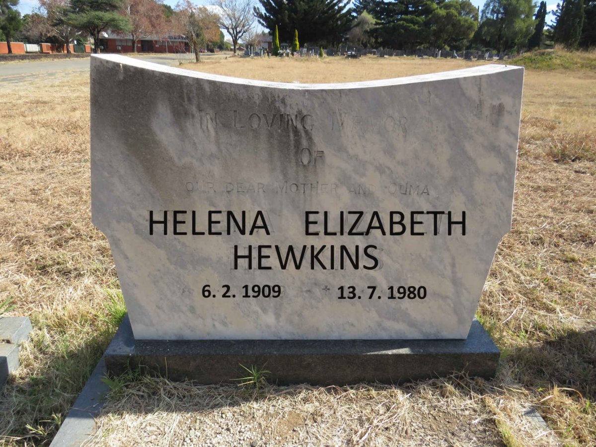 HEWKINS Helena Elizabeth 1909-1980
