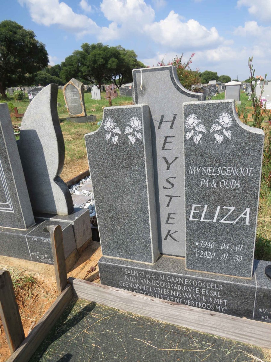 HEYSTEK Eliza 1940-2020
