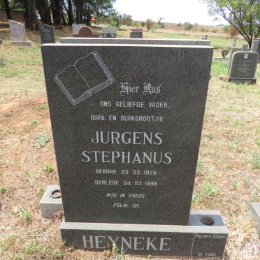 HEYNEKE Jurgens Stephanus 1926-1998
