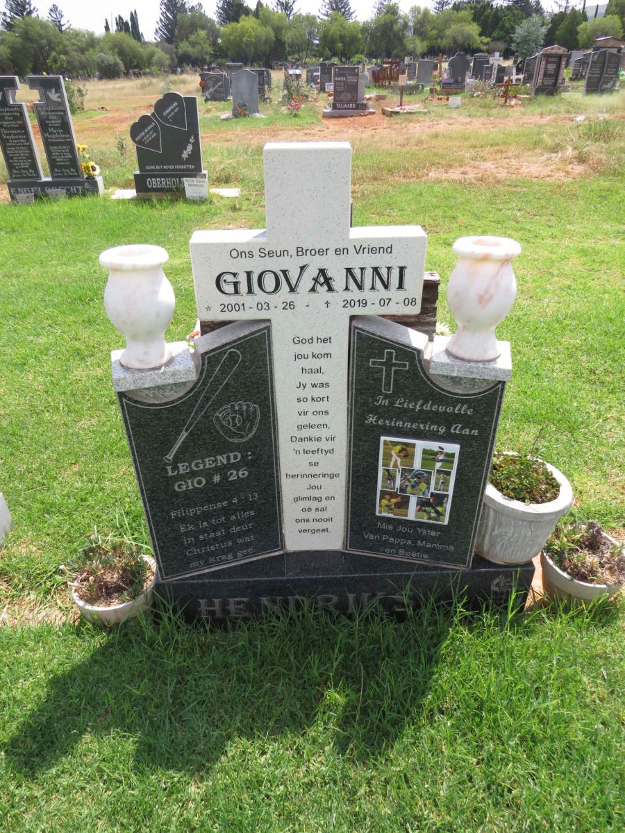 HENDRIKS Giovanni 2001-2019