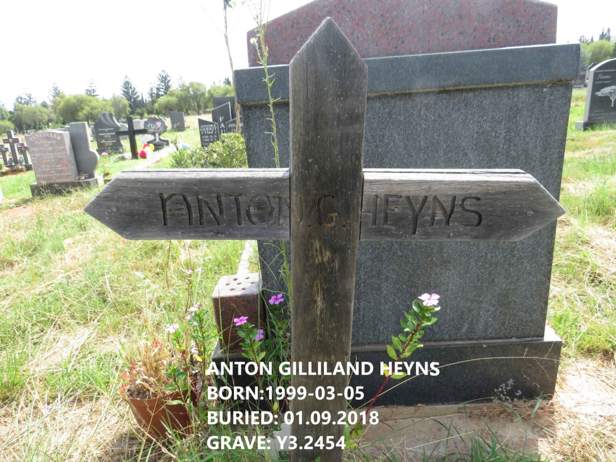 HEYNS Anton Gilliland 1999-2018