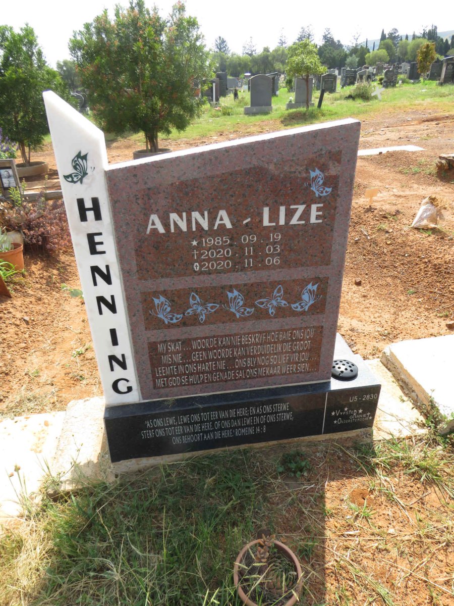 HENNING Anna-Lize 1985-2020