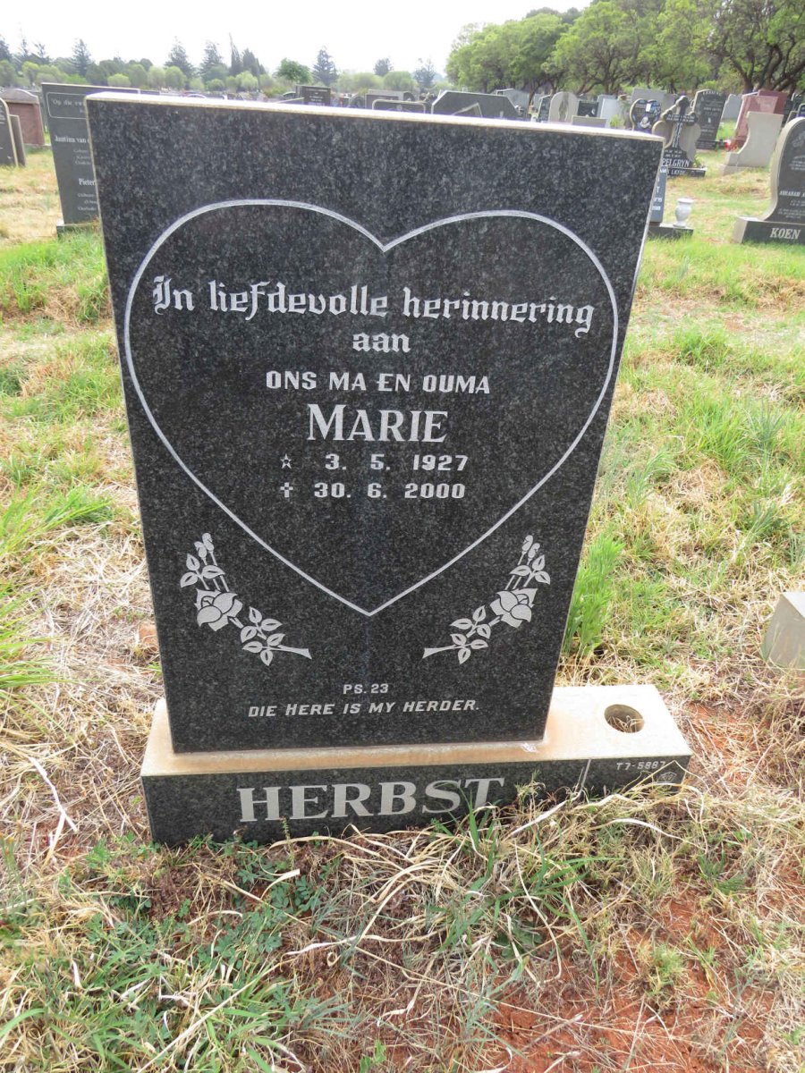 HERBST Marie 1927-2000