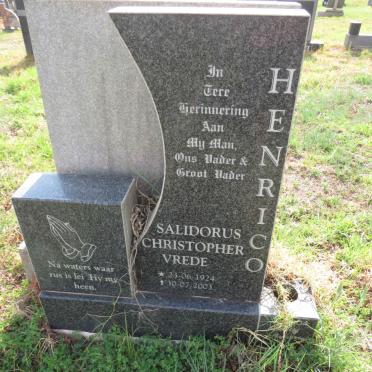 HENRICO Salidorus Christopher Vrede 1924-2003
