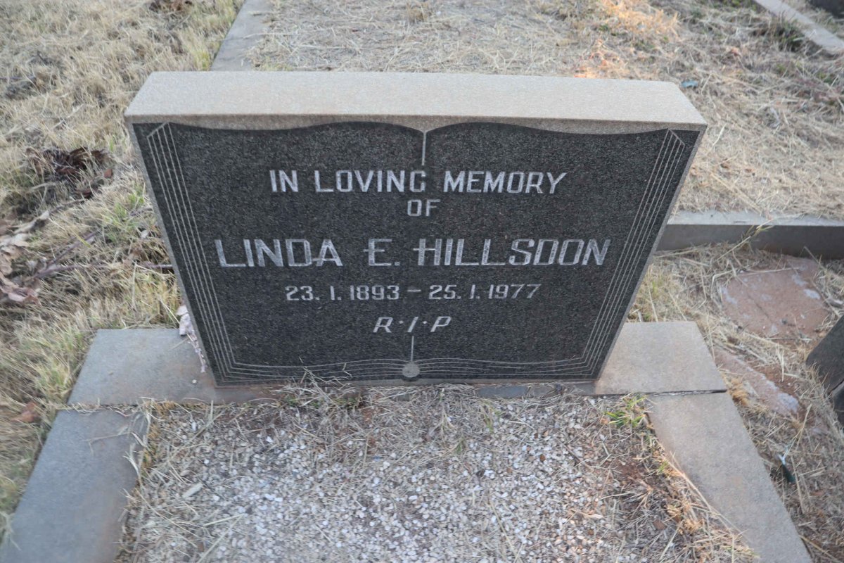 HILLSOON Linda E. 1893-1977