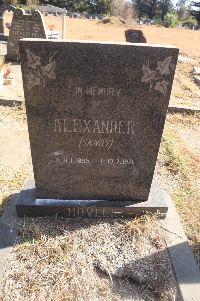 HOVELL Alexander 1895-1971