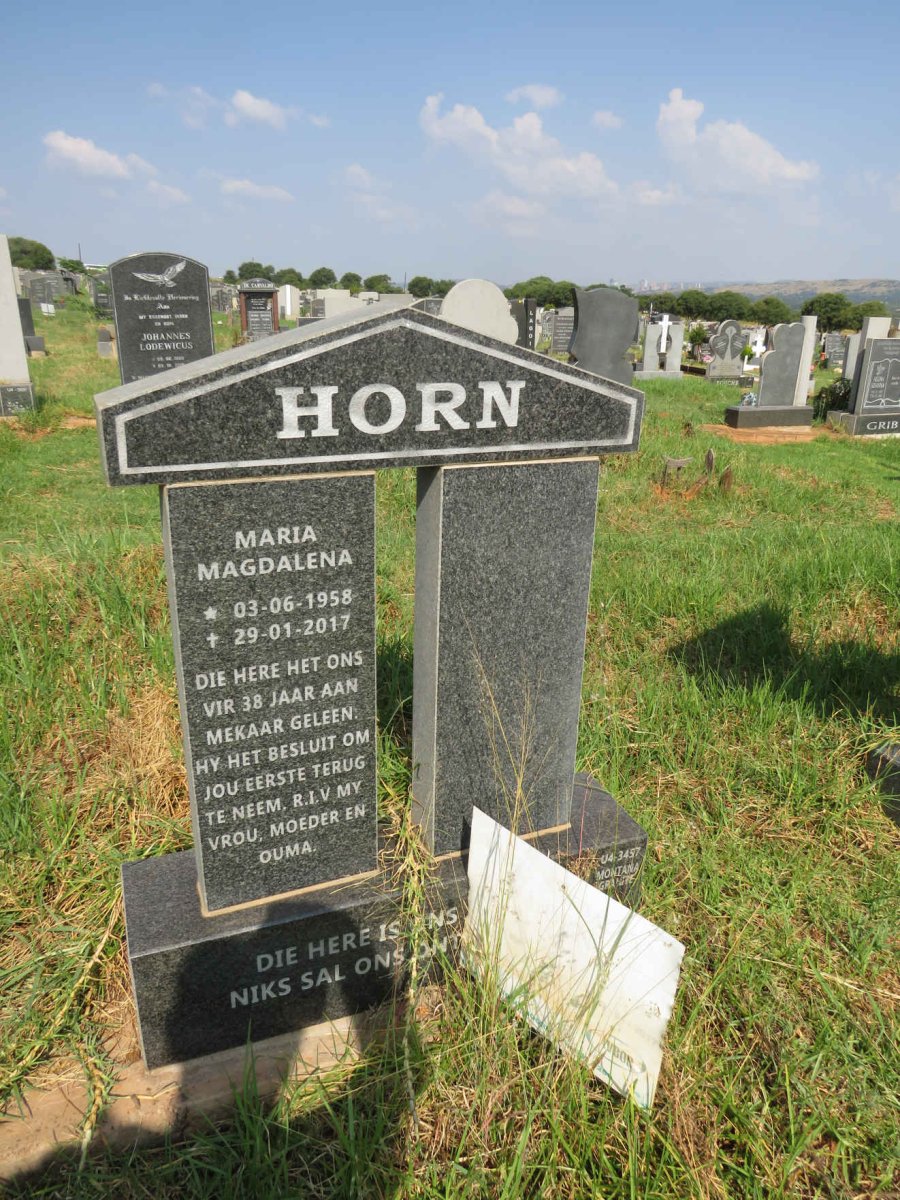 HORN Maria Magdalena 1958-2017