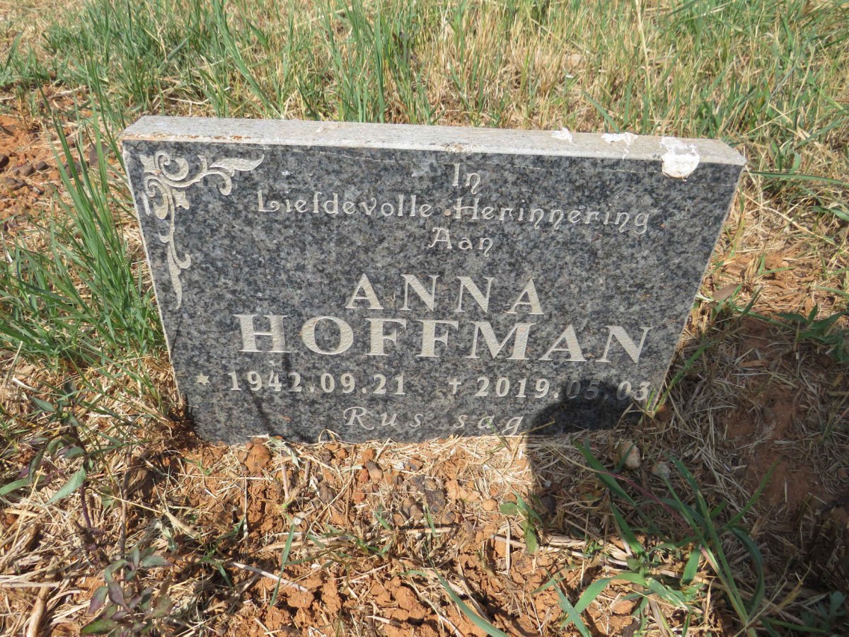 HOFFMAN Anna 1942-2019