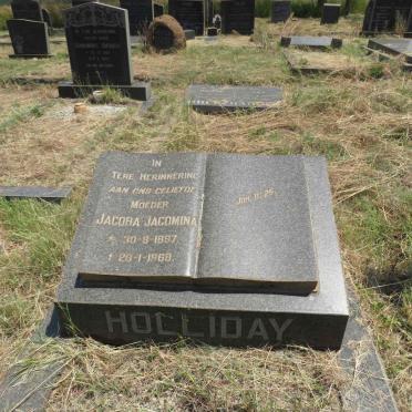 HOLLIDAY Jacoba Jacomina 1897-1968