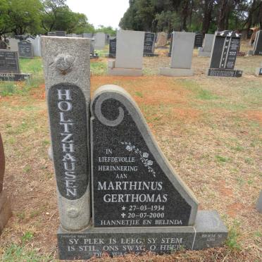 HOLTZHAUSEN Marthinus Gerthomas 1934-2000