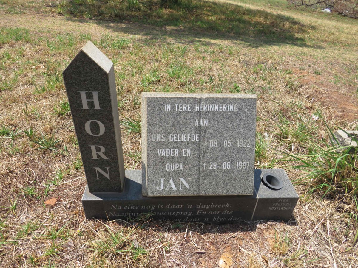 HORN Jan 1922-1997