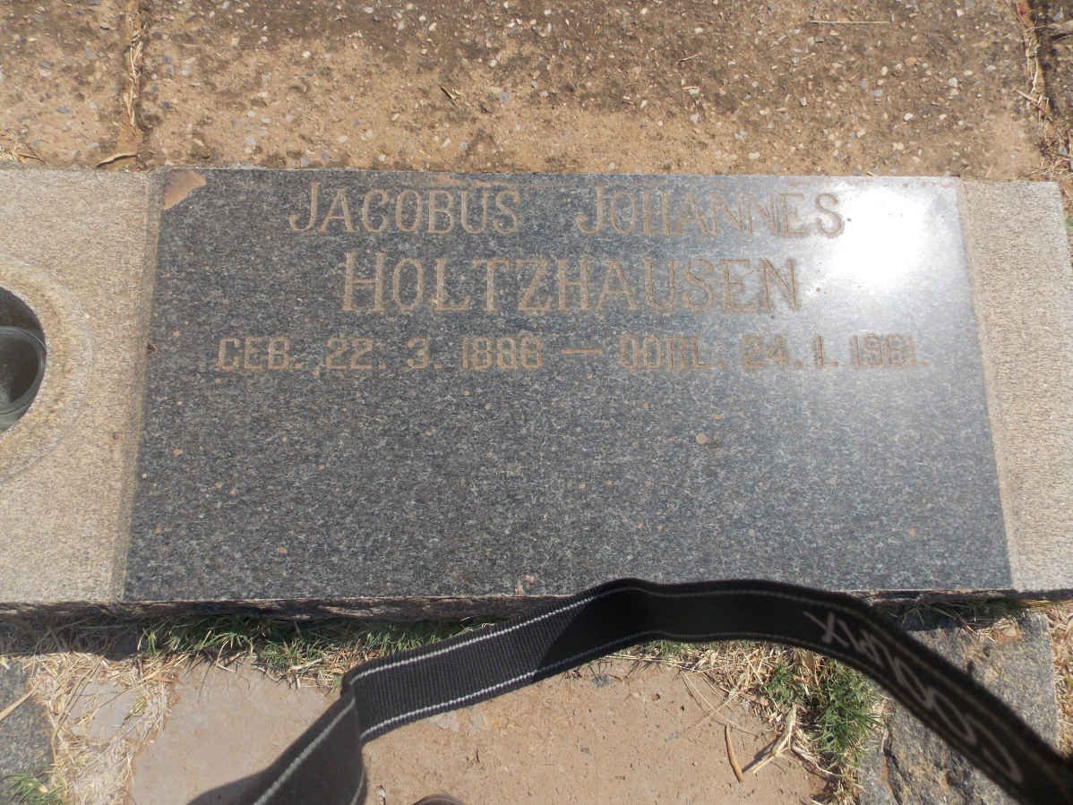 HOLTZHAUSEN Jacobus Johannes 1886-1981