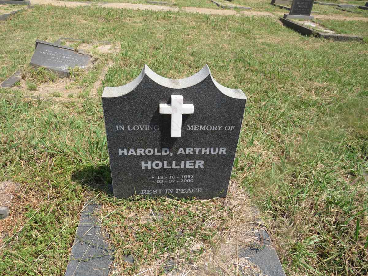 HOLLIER Harold Arthur 1963-2000 